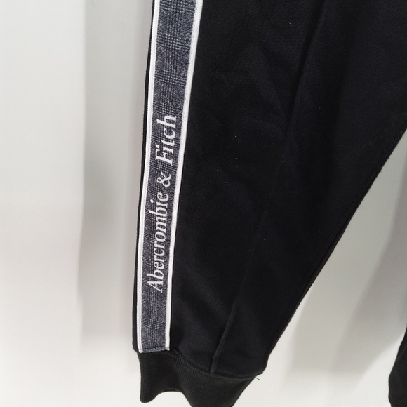 ABERCROMBIE AND FITCH XS BLACK JOGGER ATHLETIC PANTS - Picture 4 of 7